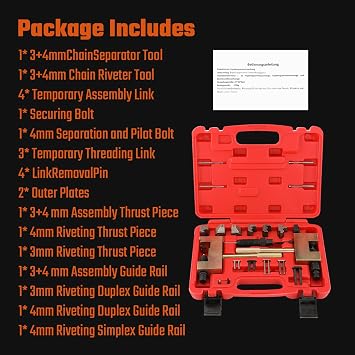23PCS Timing Chain Camshaft Tool Fit for Mercedes M271 M272 M273 | Simplex Duplex Double-Roller Kit, Engine Locking Tools Set, Mercedes Benz Compatible