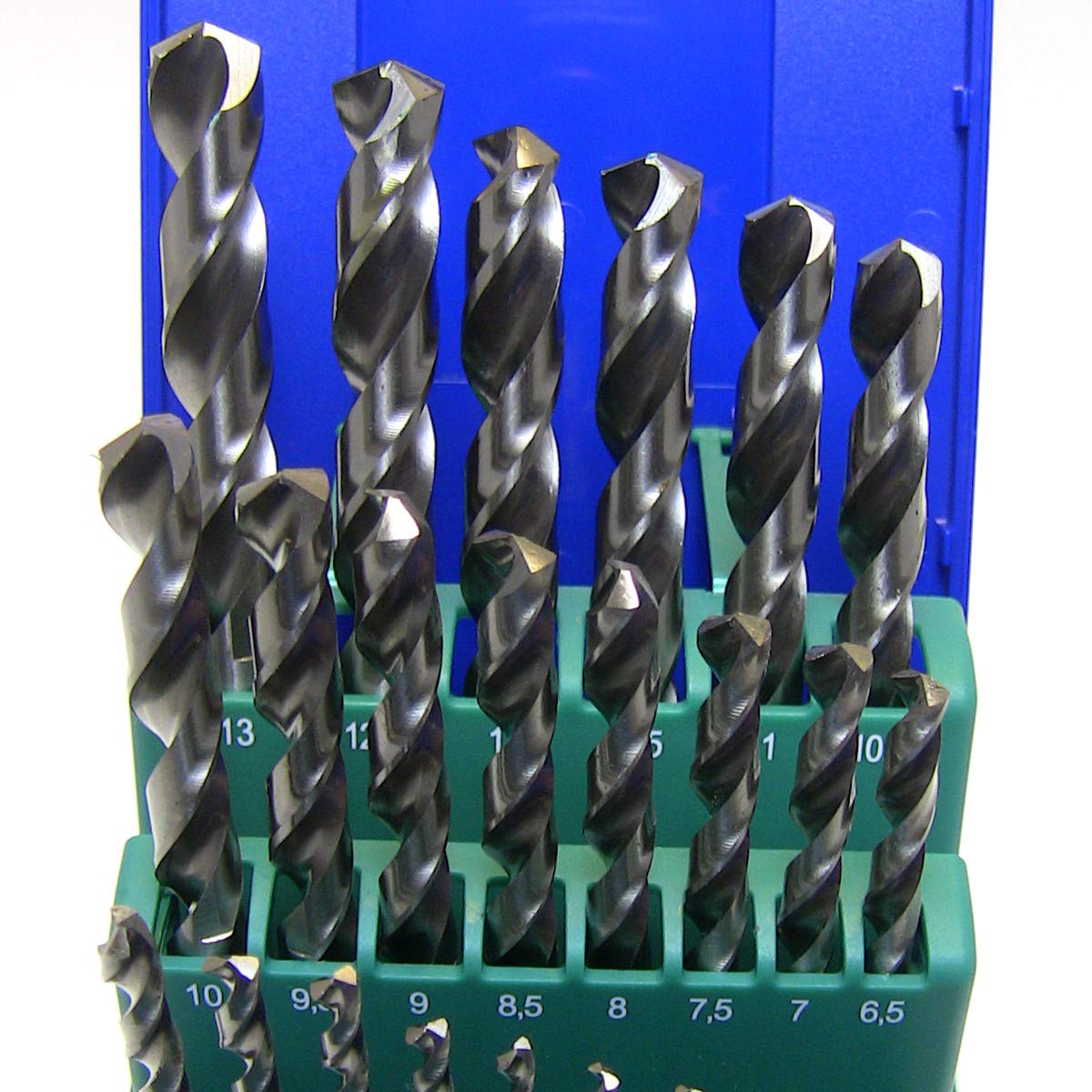 Heller Metallbohrer Set HSS G-Super DIN338 RN Bohrerset 25 tlg. Spiralbohrer