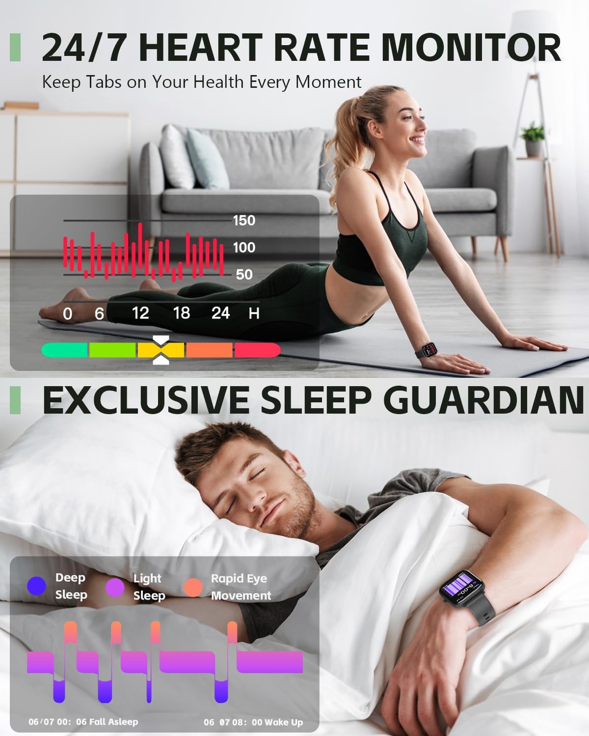 ANCwear Smart Watch with 120+ Sports Modes