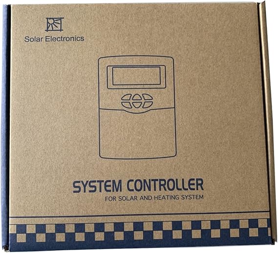 Solar Charge Controller, SR208C Solar Water Heat Controller WiFi Remote Control Optional AC100-240 for Solar Heating System, Solar Panel Controller(SR208C)