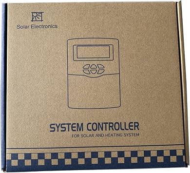 Solar Charge Controller, SR208C Solar Water Heat Controller WiFi Remote Control Optional AC100-240 for Solar Heating System, Solar Panel Controller(SR208C)