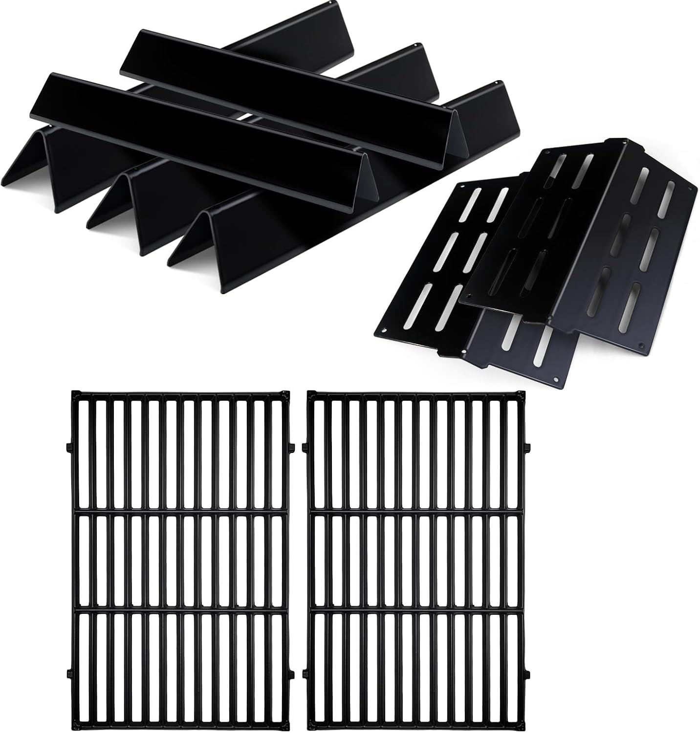 Grill Flavorizer Bars & Cooking Grids for Weber Genesis 300 Series (2011-2016) - E310 E320 E330 S310 S330 EP310 EP320 EP330 With Front Control Grills, Replacement For Weber Genesis Grill Parts