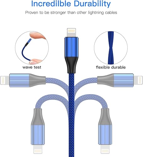 Miniatura 2 de Cable cargador plateado para iPhone