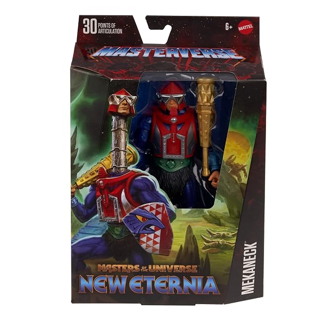 Foto 2 de 6 de Masters del Universo MOTU New Eternia Mekaneck Figura de acción con accesorios, juguete +6 años (Mattel HYC51)