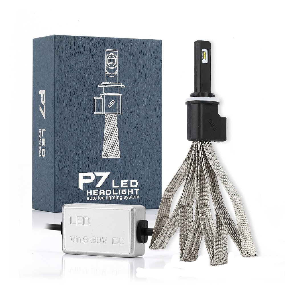 Super 9600 lm samochodowe P7 LED reflektory H13 samochodowa żarówka przednia samochody czołówka lampy samochodowe KJAUTOMAX
