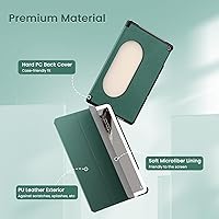 Vista 3 de MoKo Funda para tableta Google Pixel 2023, diseño plegable, ultra fina y delgada, de cuero TPU, protector completo, funda con soporte triple