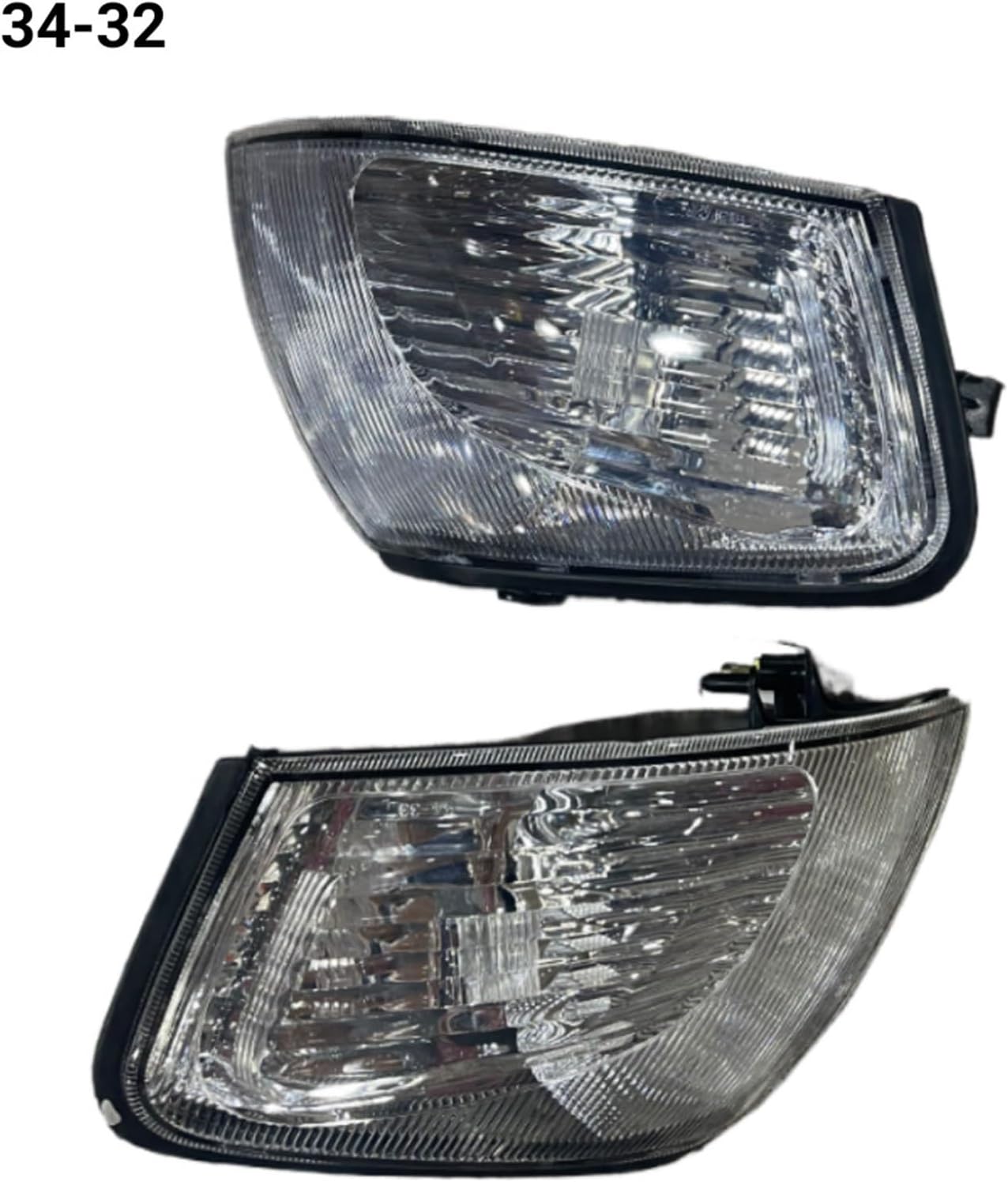 A Pair Car Front Turn Signal Conner Lamp Compatible with Nissan Wingioad AD Compatible with Wagon Y11 1999 to 2005 White