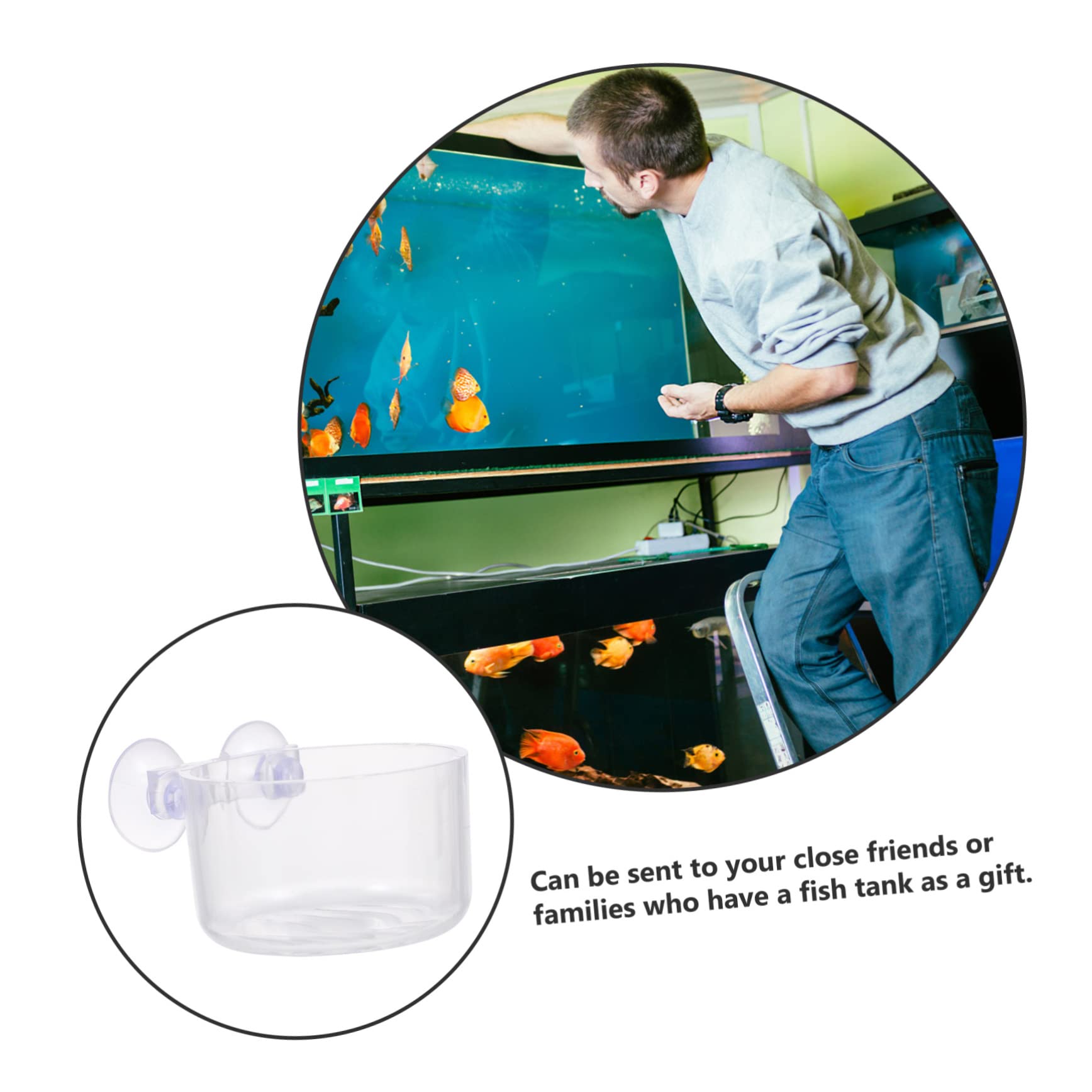 COLLBATH 16 Vasos De Alimentación Acrílicos para Peces Soporte para Gusanos De Sangre Comedero Acuario