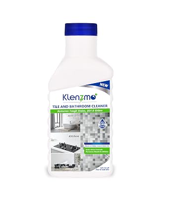 Klenzmo Tile & Bathroom Cleaner 850ml | Removes limescale, stains, soap scum & grime | Strong liquid for deep cleaning t