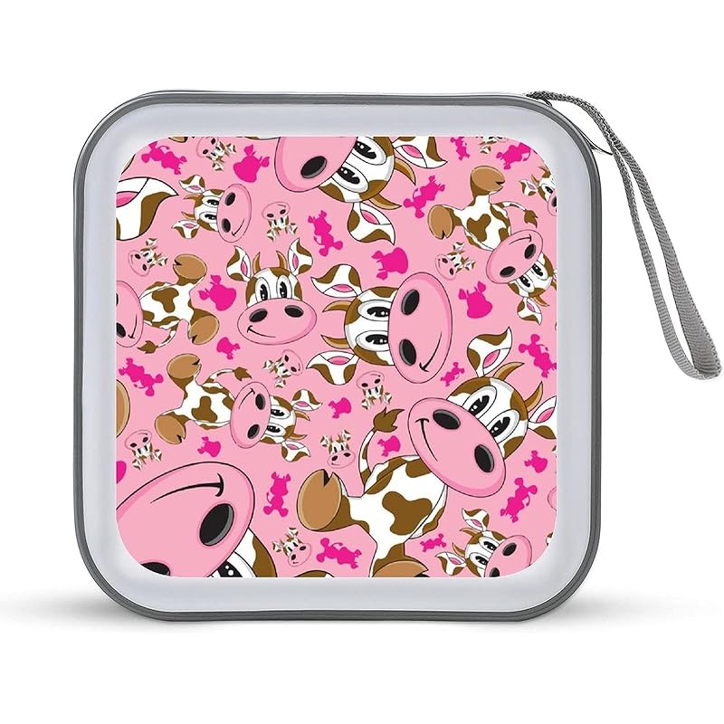 漫画 可愛いピンクの牛 Cd Dvdケース ディスク収納ケース Cdケースポータブル 40枚収納 Vcdバッグ Cd収納袋 旅行 自宅 オフィス用 軽くて快適 小型 持ち運び便利 防水 保護ケース ディスクの整理 Cgiggh8q41 Godawaripowerispat Com