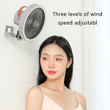 Wall Mounted Fan With Remote Control 180 Degree Oscillating Fan For Bedroom Kitchen And Living Room Indoor Cooling Tool Easy Installation