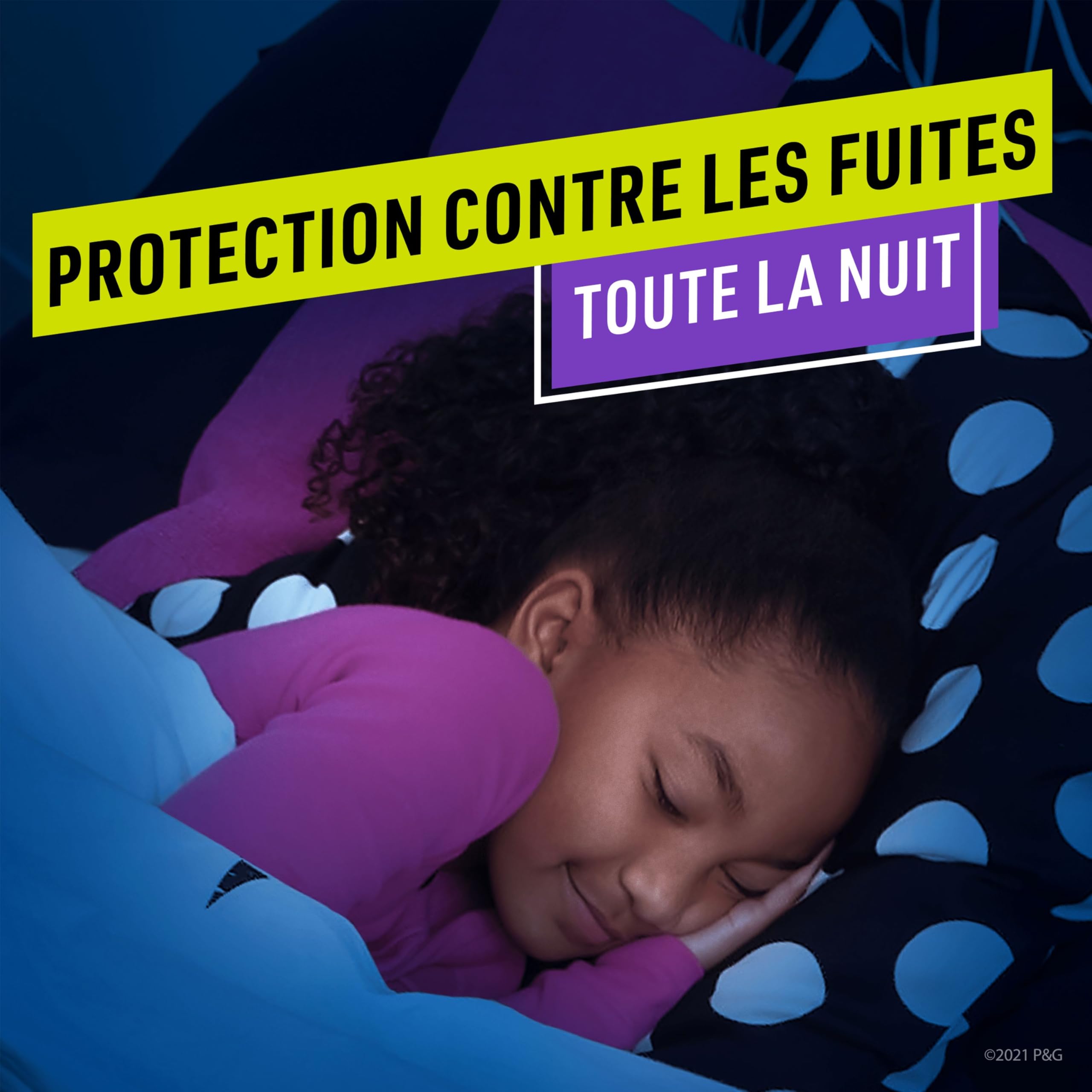 Pampers Ninjamas Pyjama Pants Fille, 54Sous-Vêtements de nuit Absorbants, 8-12 Ans, 27-43kg, Protection Maximale Contre Les Fuites Toute La Nuit En Toute Discrétion, Pack 1 Mois