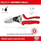 Felco Pruning Secateurs Model 7 Professional Large Right Hand Ergonomic Rotating Handle Hardened Steel Blade Floristry Garden Horticulture Vineyard Bonsai Topiary Olive Grove Swiss Precision - 2