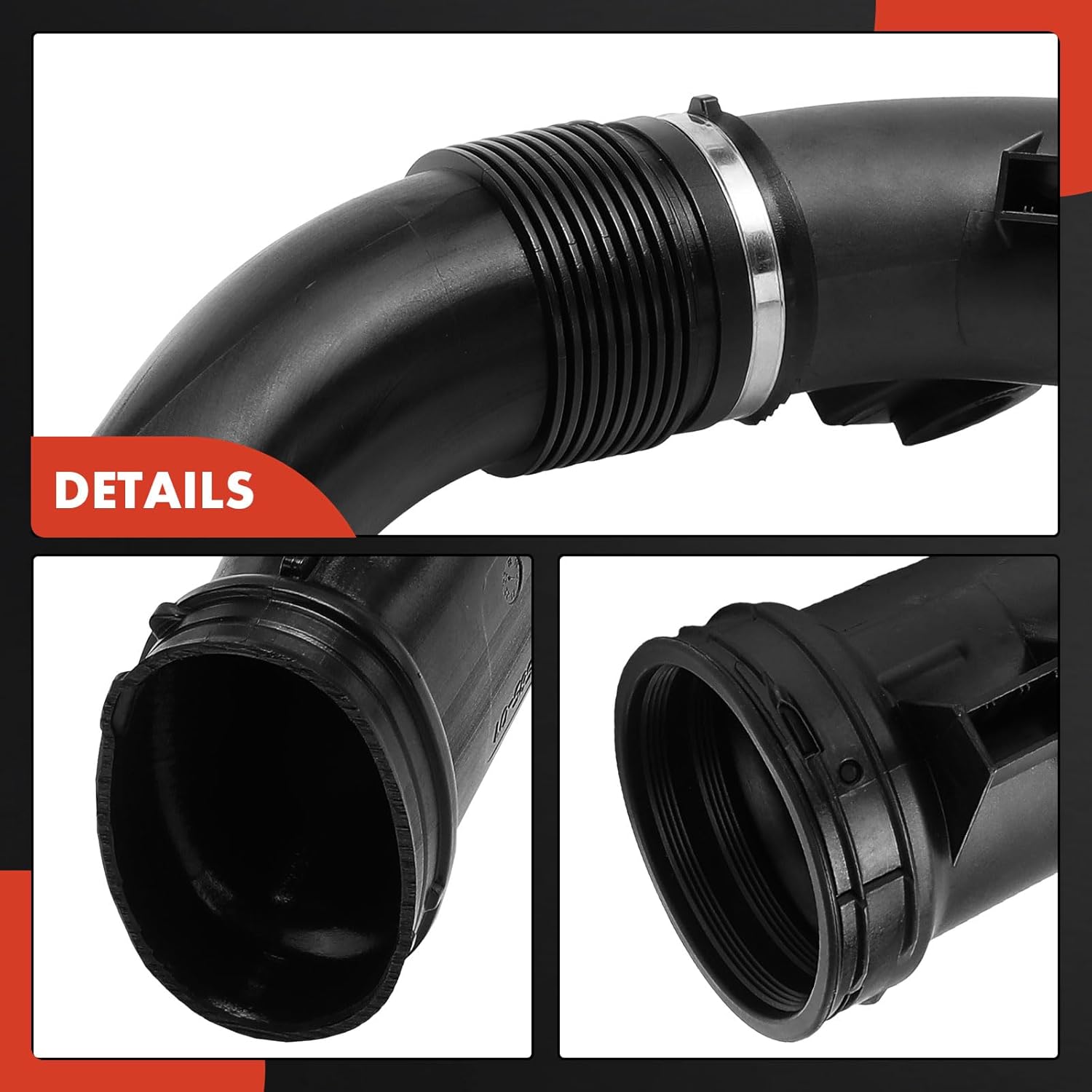 A-Premium Engine Air Clean Intake Tube Hose W/Clamps Compatible with BMW X5 2015-2018, X6 2012-2018, 640i 2012-2018, 640i Gran Coupe 2014-2019, 640i xDrive 2015-2018, 640i xDrive Gran Coupe, X4, 3.0L