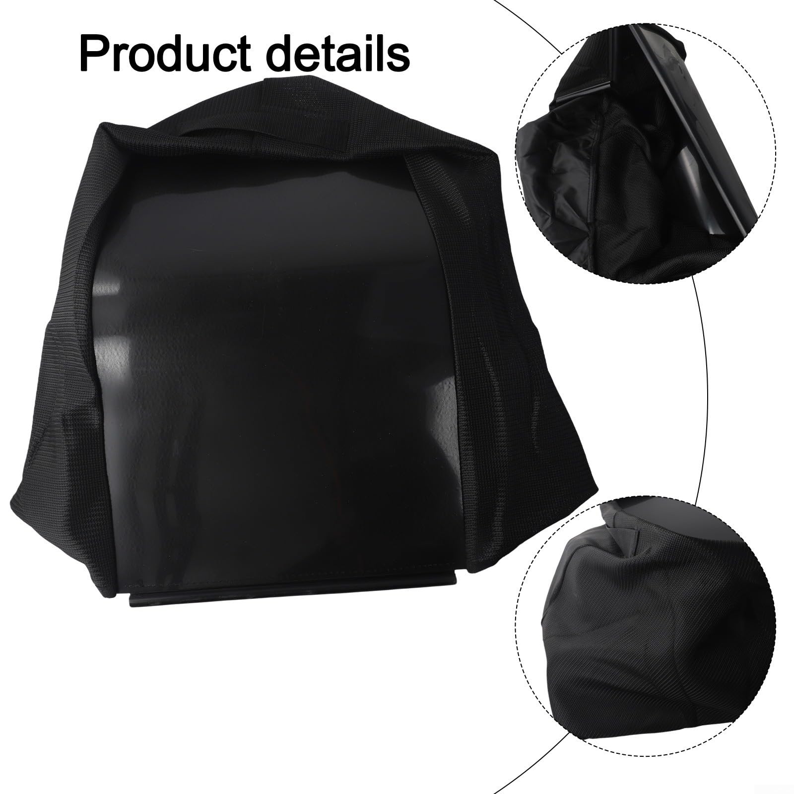 Sac collecteur de pelouse compatible avec 964-04007A pour CADET CC46MZ CC46M, sac de ramassage d'herbe de rechange en tissu pour tondeuse Walk-Behind 2004-2010, noir