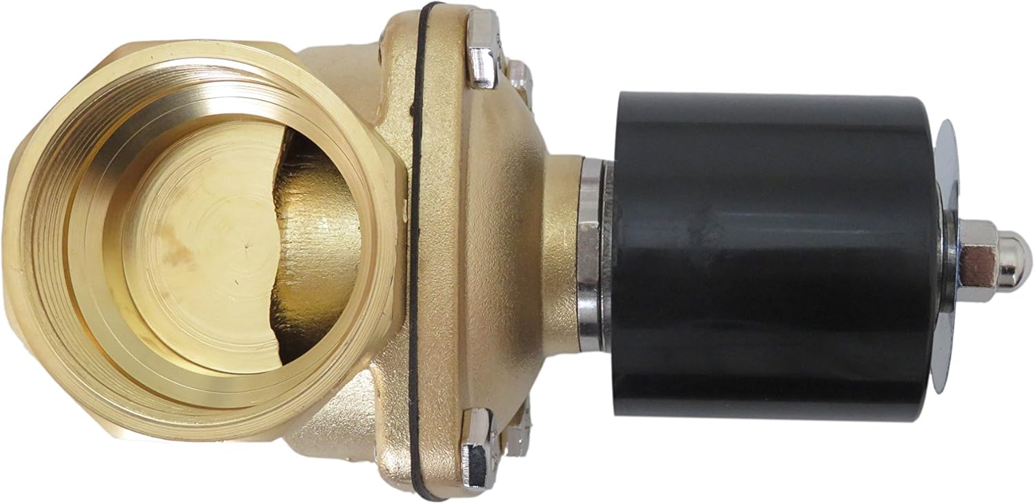Suреr Sаlе 🛒 Carb Omar 2 inch 12V DC Brass Electric Solenoid Valve 12 Volt VDC