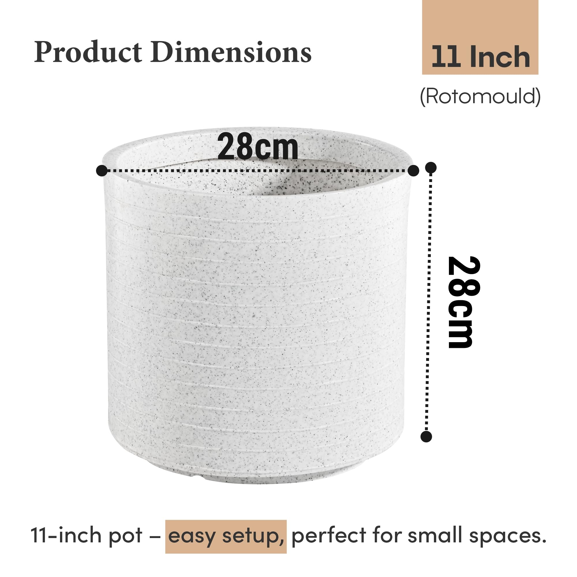 Kuber Industries Flower Pots - 2 Pack, Durable & Stylish -3