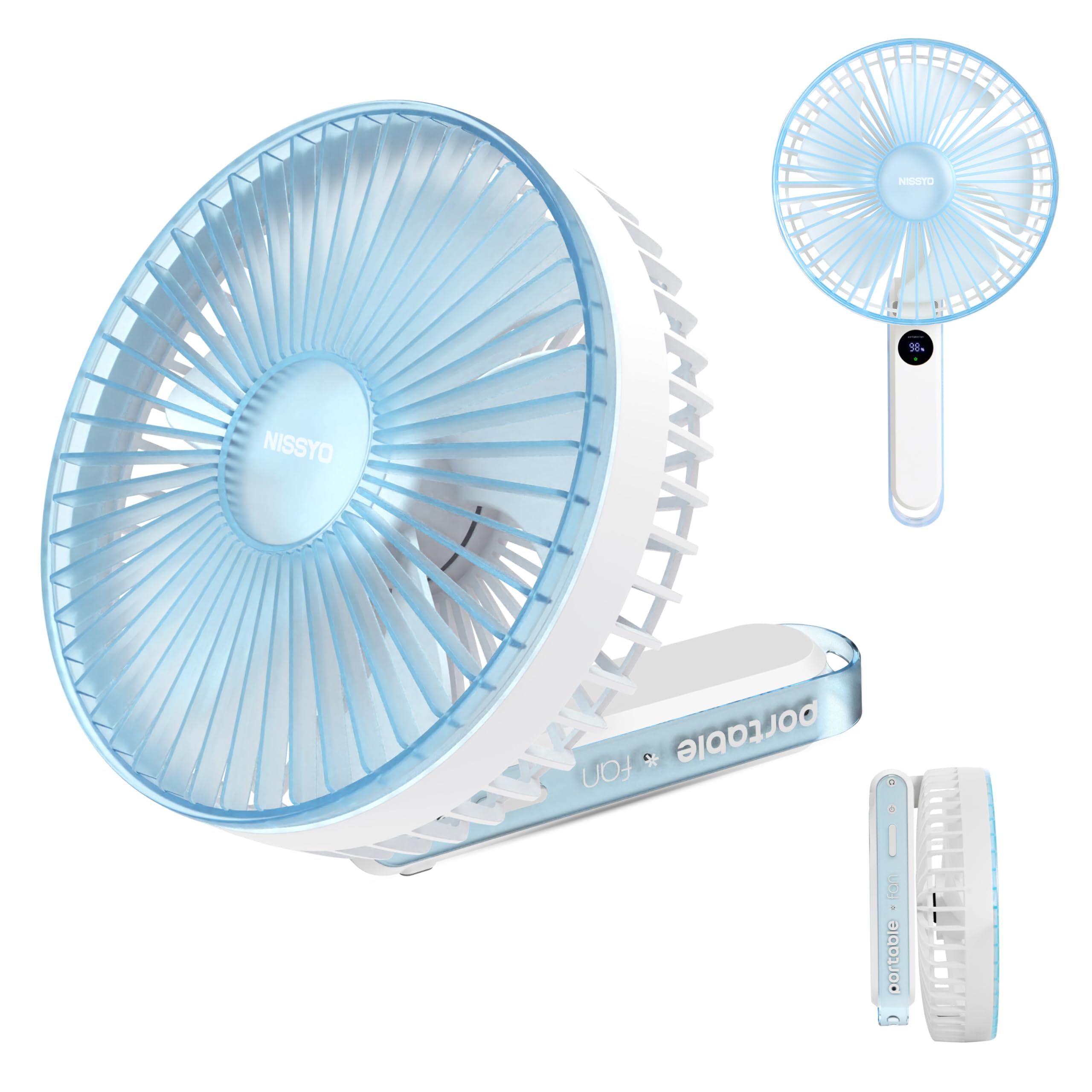 NISSYO【2026年最新型・日本正規品】ハンディファン 大風量 静音【大型羽…