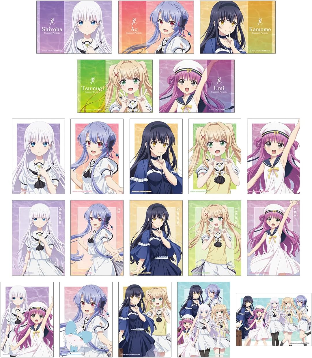 TV Anime Summer Pockets Trading Bromide Box of 20
