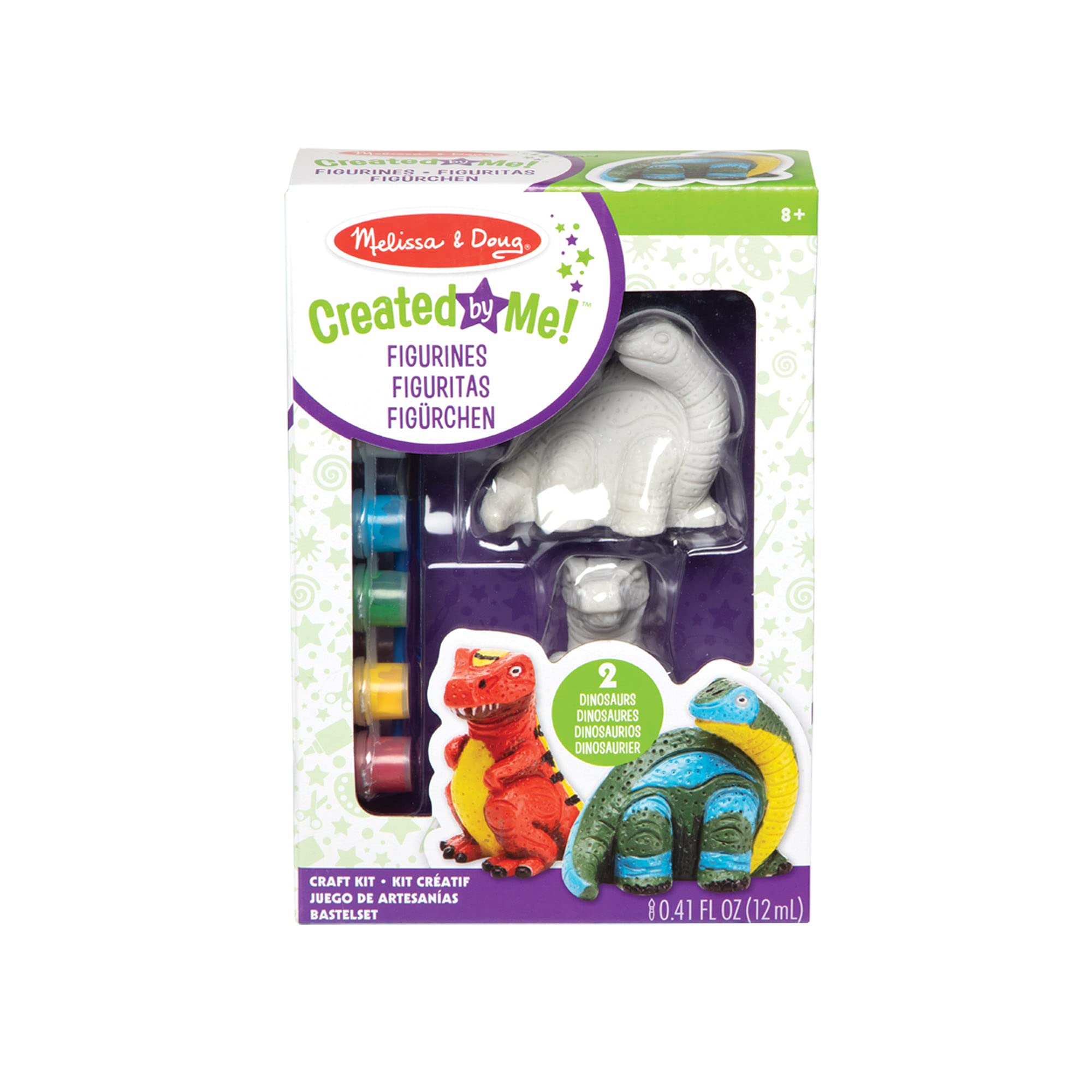 Melissa & Doug Dinosaur Figurines Arts And Crafts Craft Kits: Created By Me, Made Easy & More 8+ Gift Boy Or Girl - Image 2