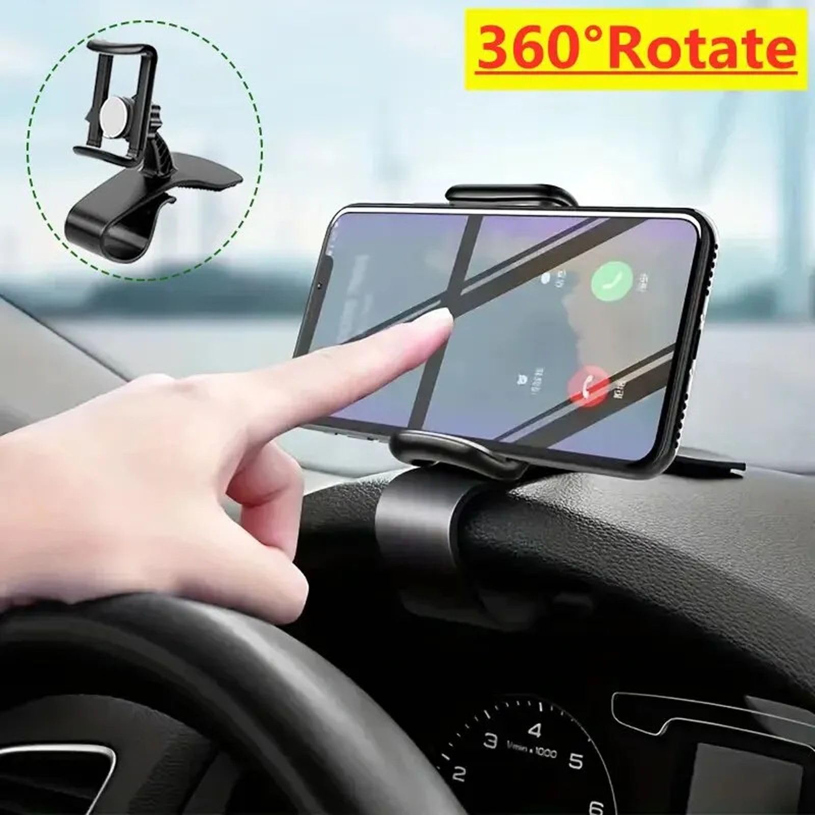 Uchwyt samochodowy na telefon Stojak Uchwyt samochodowy Uchwyt GPS Samochodowy telefon komórkowy Obsługa w samochodzie, Pasuje do iPhone'a Xiaomi Samsung