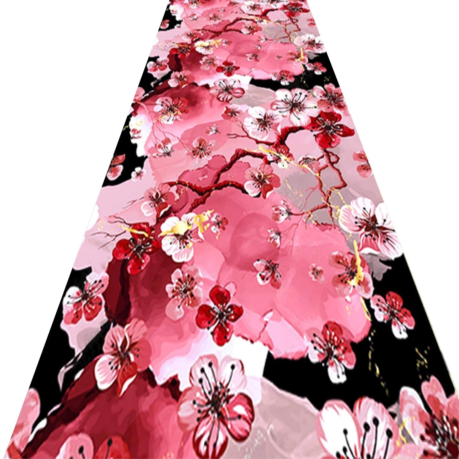 Tapis couloir de passage d'allée haute définition fleurs 3D