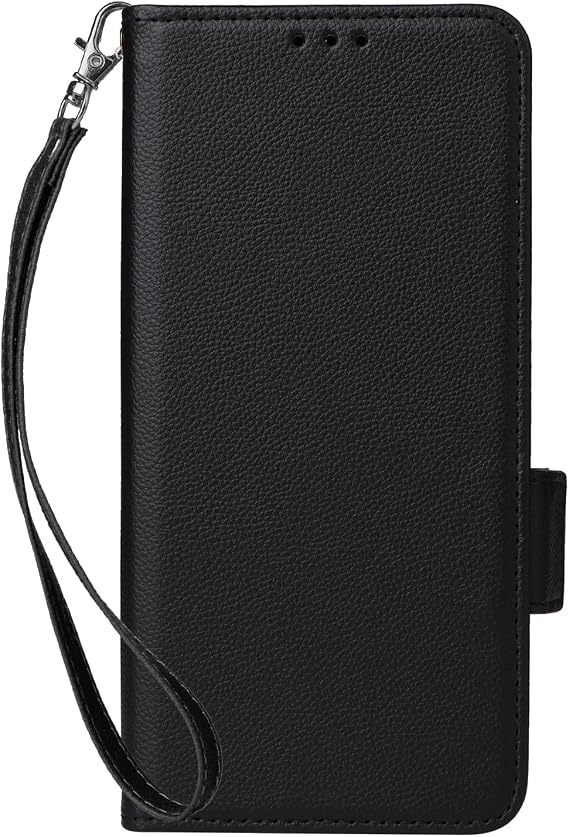 Compatible with Redmi Note 14 Pro 4G Wallet Case,PU Leather Folio Flip Case Compatible with Redmi Note 14 Pro 4G Cell Phone Leather Case Black