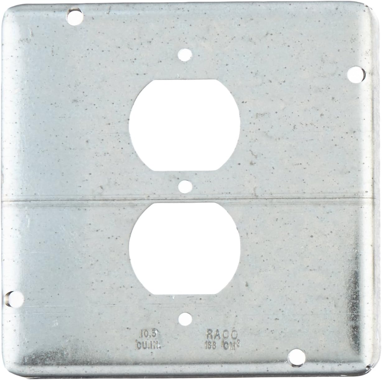 Raco 972 Square Cover, Exposed Work, 4-11/16", 1-Duplex