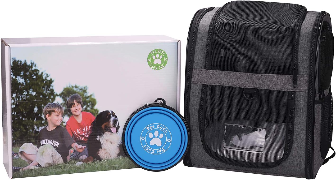 UG Pet Carrier Backpack,Ventilated for Large and Small Dogs and Cats Safety Features Travel Airline-Approved Outdoor Bag : Pet Supplies