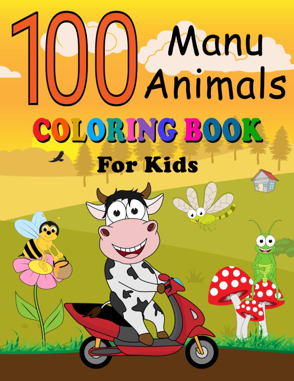 100 Manu Animals Coloring Book for Kids: English - Samoan Pages of Animals to Color and Learn Samoa Vocabulary Language. Activity Workbook for Toddlers, Boys & Girls, Preschool and Kindergarten