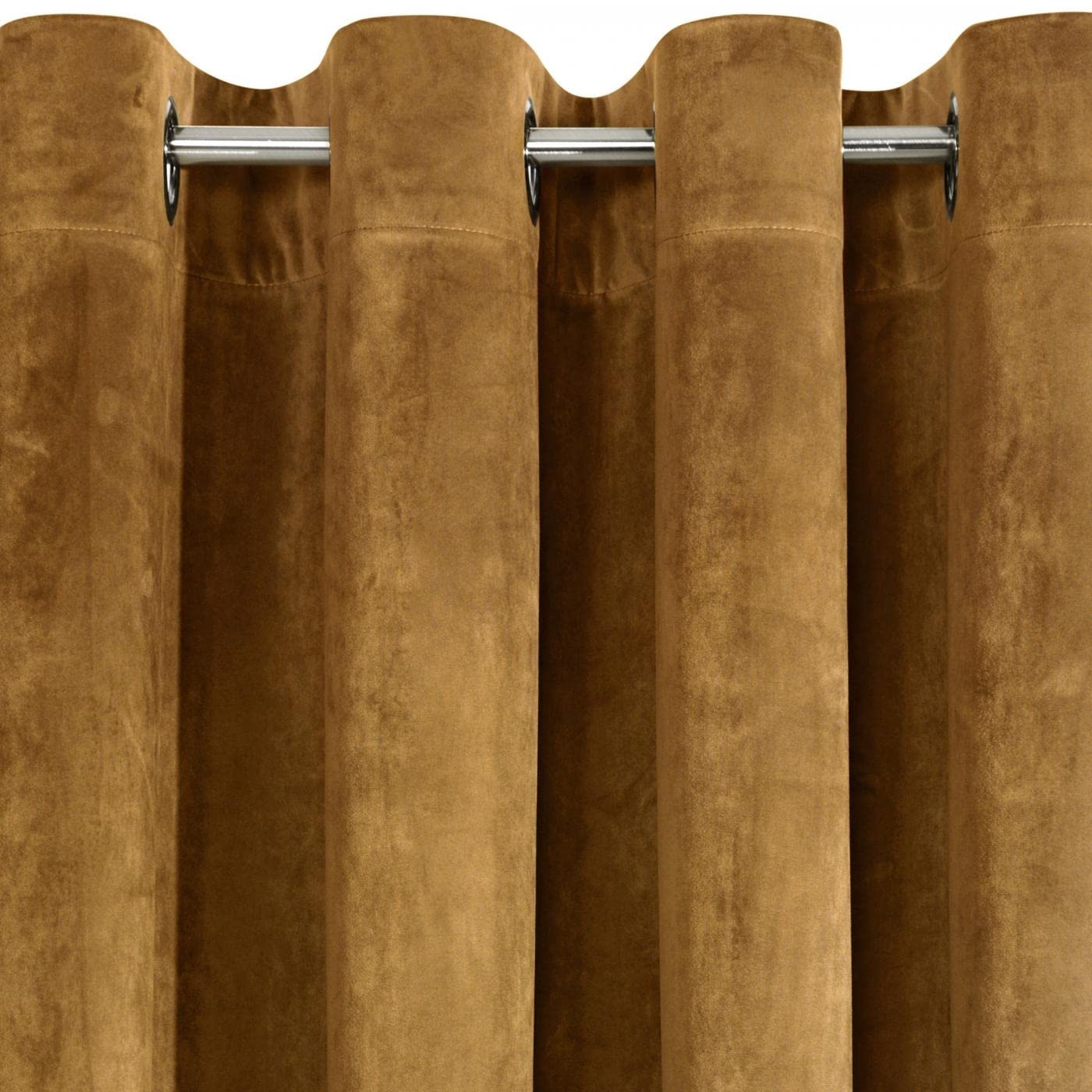 Eurofirany VILLA Soft Plain Opaque Velvet Curtain with Eyelets, 1 Unit - Image 2