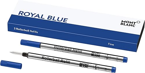 Montblanc Recambios Rollerball (F) Royal Blue 124501 – Recambios de bolígrafo de secado rápido para bolígrafos Montblanc Rollerball y Fineliner – 2