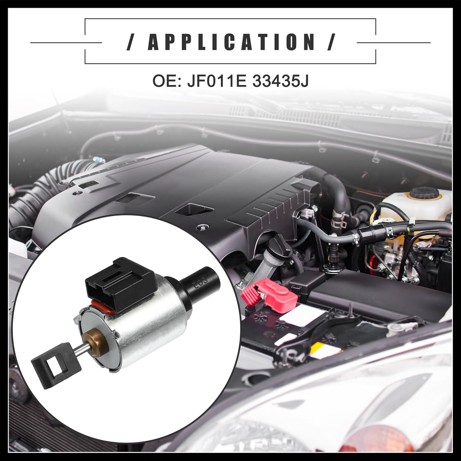 Transmission Step Stepper Motor, for Nissan Altima 2009-2012, Plastic Metal, JF011E, Black Silver Tone Durable Material