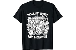 Isopod Pill Bug Rollie Pollie Rollin' With The Homies T-Shirt