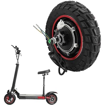 Electric Scooter Hub Motor Rear Wheel for KUGOO M4 M4pro 48 V 800 W 10 Inch E-Scooter Rear Wheel Drive Motor with Tires E-Scooter Wheel Hub Motor Replacement