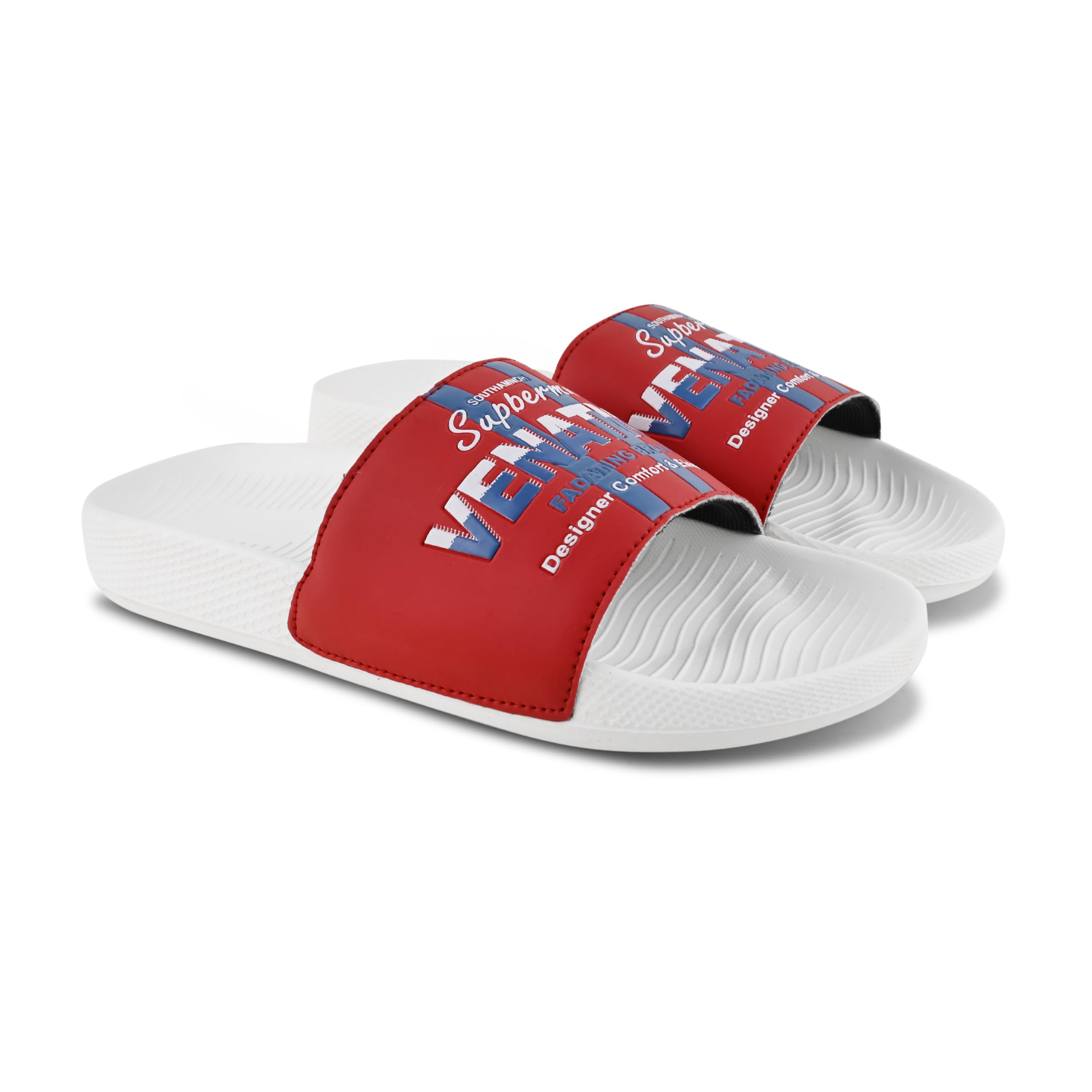 Men's EVA Sliders for Men | Lightweight Comfortable Slip-On Bathroom & Casual Slides | Soft Cushioned Sole with Durable Rexine Strap | Indoor Outdoor Daily Anti-Slip Sandals (Black)-image-29