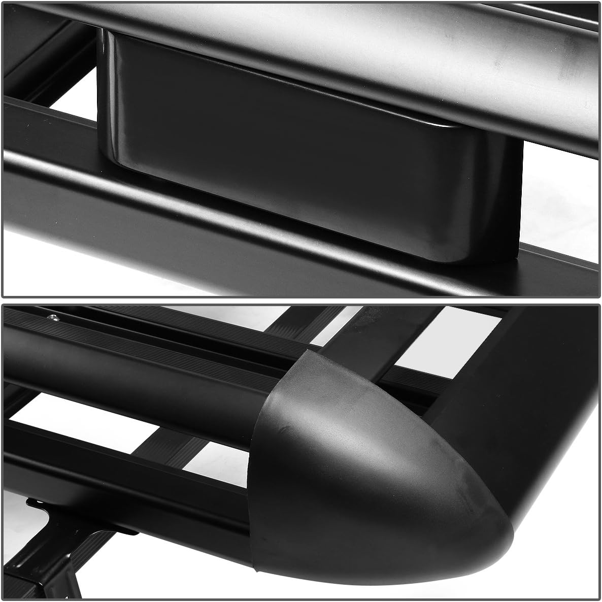 DNA Motoring RRC-38-BK Cargo Roof Rack Cross Bar + Carrier Basket (50" x 38") with Adjustable Clamps, Black : Everything Else