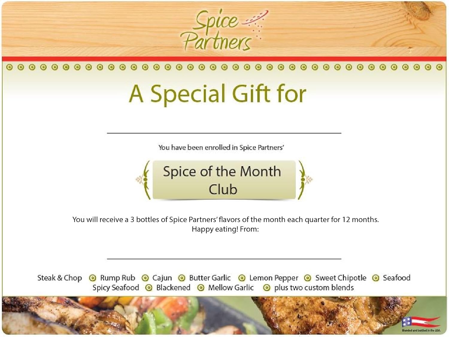Spice of the Month Club / 12 Months, 12 Months