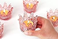 Vista 9 de Vixdonos Juego de 12 portavelas de cristal transparente para bodas, fiestas y decoración del hogar