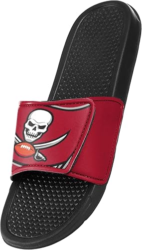 Miniatura 10 de FOCO mens NFL Team Cropped Big Logo Shower Sport Slide Flip Flop Sandals