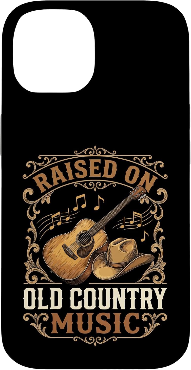 Raised On Old Country Music Western Cowboy Hat Guitar Case for iPhone 11 image 4