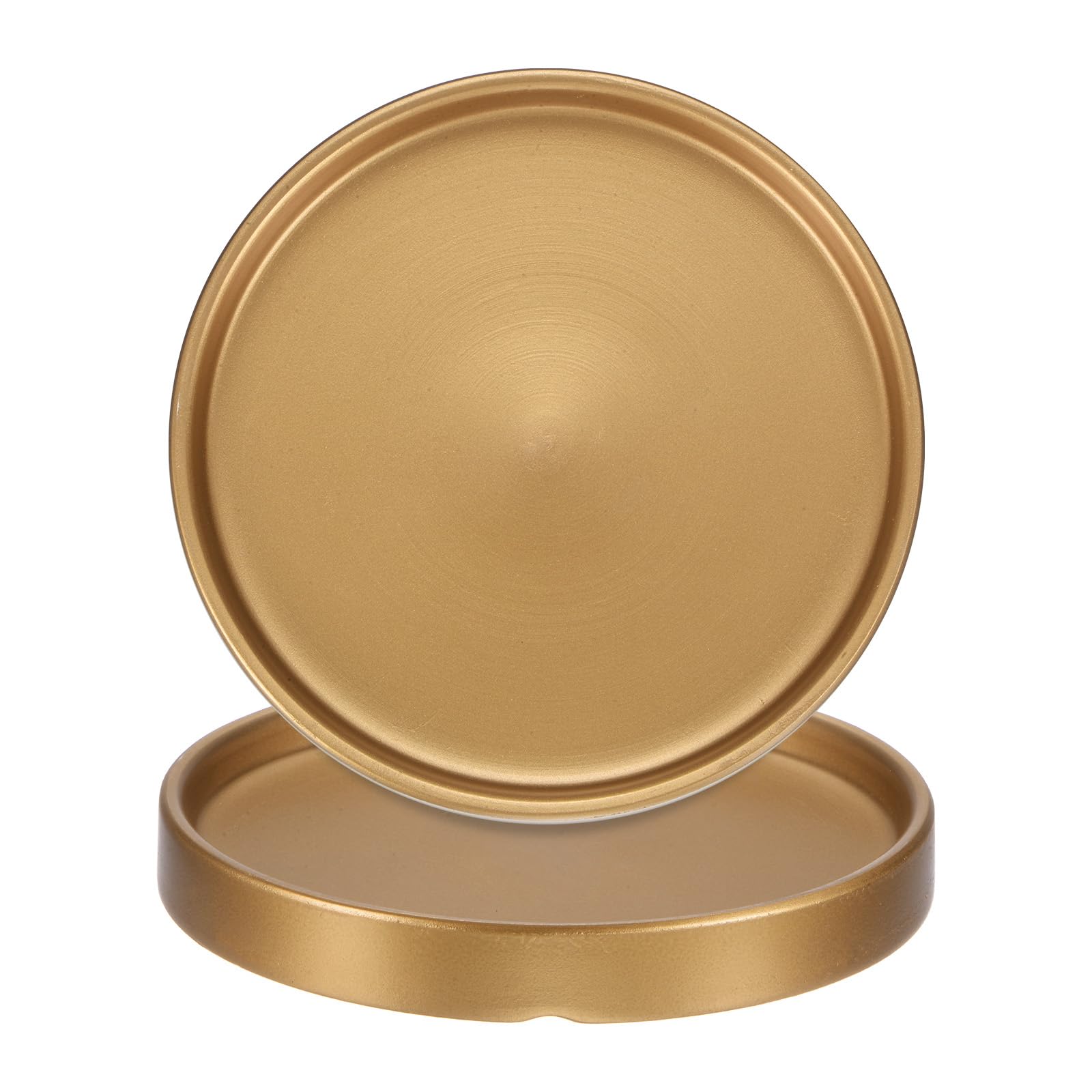 M METERXITY 2-Pack Ceramic Plant Saucer, 6.3 Inch 16cm Plant Water Catcher Tray