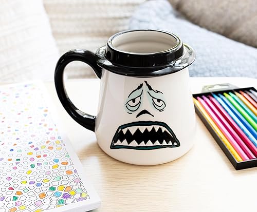 Miniatura 5 de Taza de cerámica 3D de Nightmare Before Christmas de Disney The Mayor Faces | Taza de café grande de 20 onzas para expreso, té