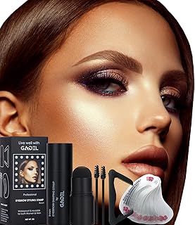 Eyebrow Stamp Kit Waterproof Brow Stamp Shaping Kit Eyebrow Kit Eyebrow Stamp Stencil Kit Brow Stencil & Stamp Eye Brow Stamping Kit Eye Brower Shaper Kit Eyebrow Powder Stamp Brown Brow Stamp Kit