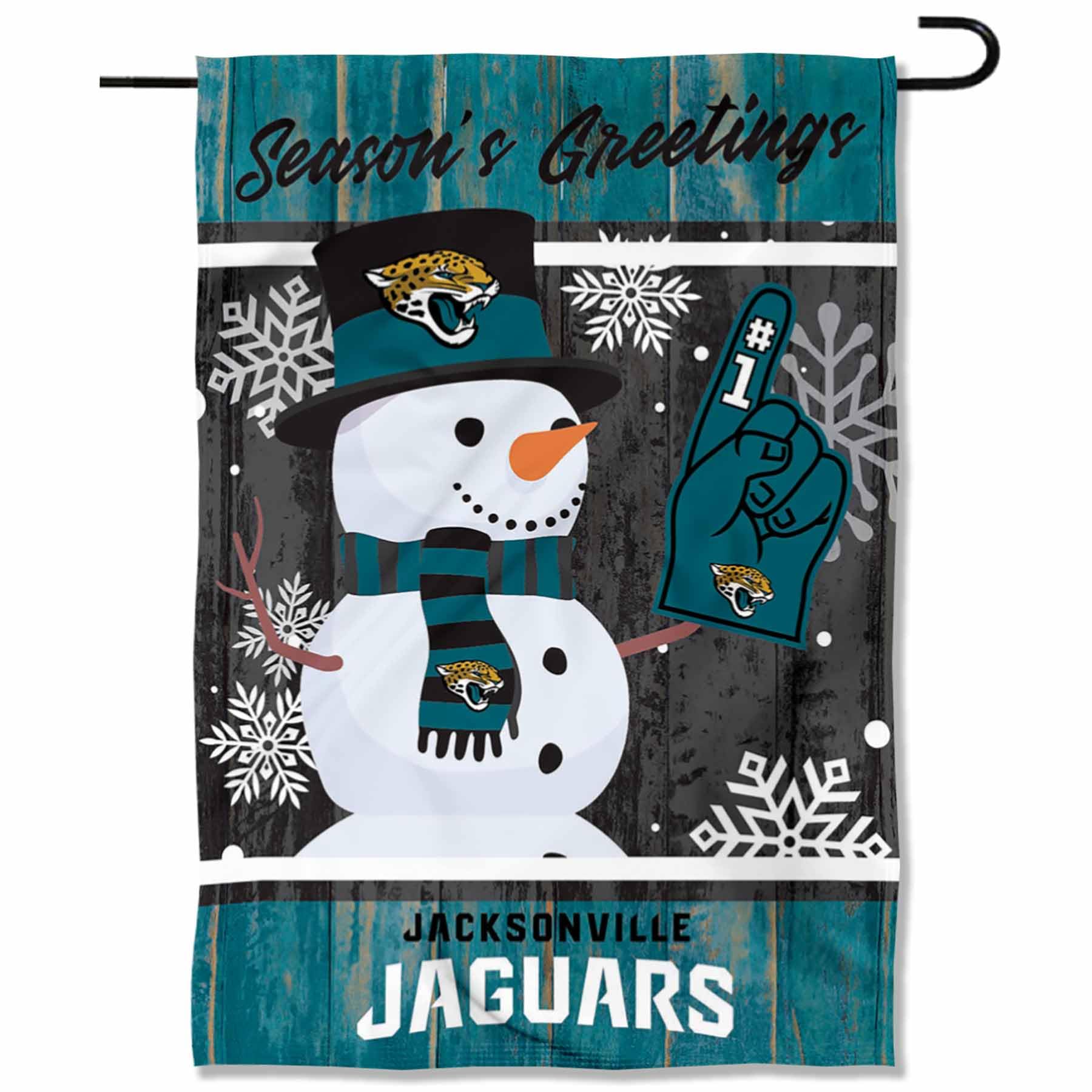 Drapeau Jacksonville Jaguars d'hiver de jardin imprimé double face