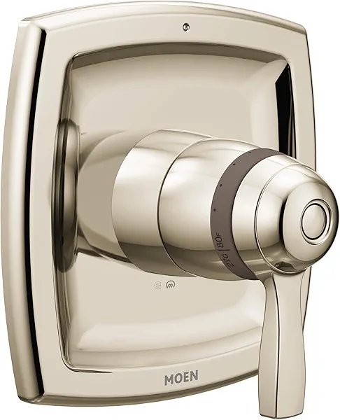 Moen Voss Polished Nickel ExactTemp Thermostatic Valve Shower Trim Kit, Valve Required, T4691NL