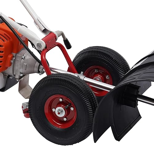 Miniatura 5 de Escoba eléctrica 52CC 2.5HP barredora plegable al aire libre escoba caminando detrás de mano barredora para concreto entrada césped jardín