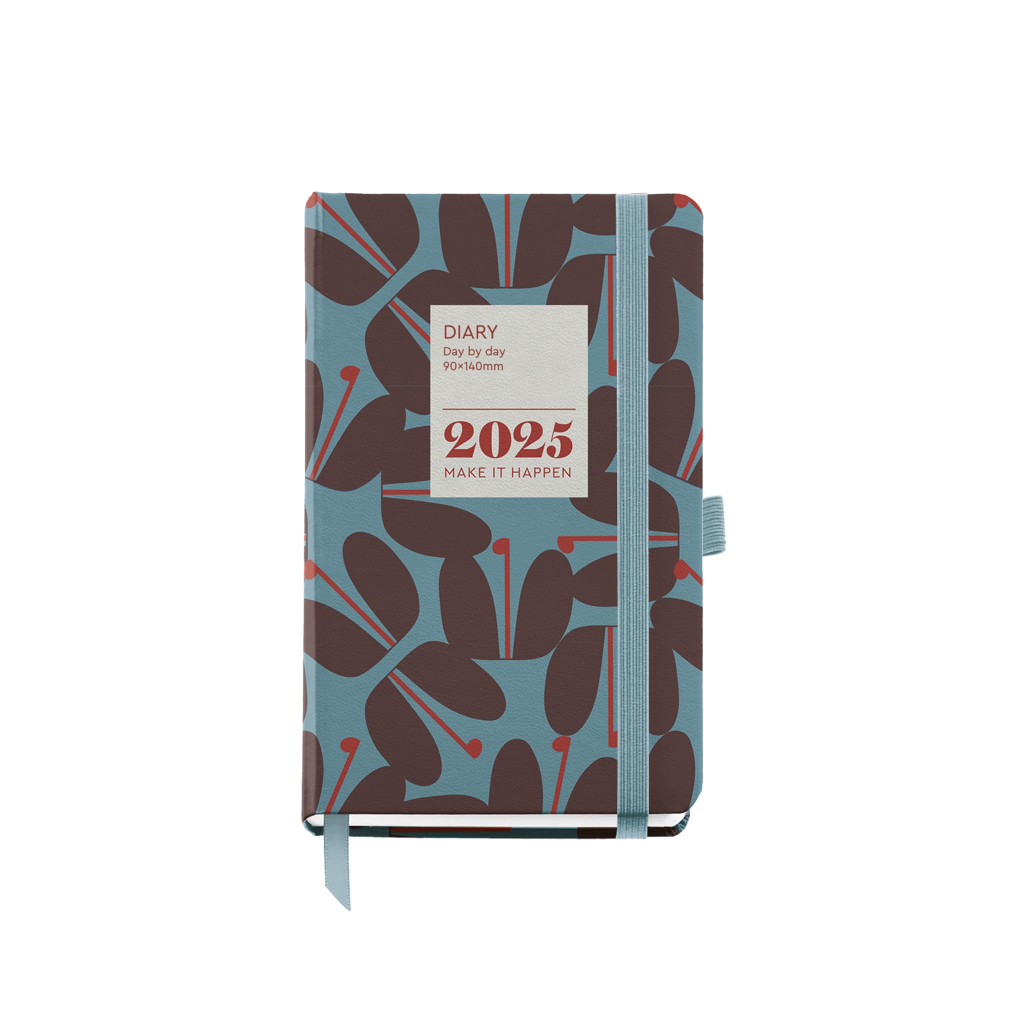 Miquelrius - Agenda 2025, Agenda anual 90x140 mm, Agenda día página, Cubierta cartón forrado plastificado, Espiral, Cierre goma elástica, Papel 80 g/m², Catalán, Inglés y Portugués, Jessica