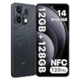 UMIDIGI Note 100 Phone, NFC Dual SIM Unlocked Phone,12(6+6) GB+128GB Expand 1TB Android 14 Phones,6.8''HD+120Hz Display,50MP Camera, 5000mAh+20W Fast Charge Cell Phones,Face ID+Fingerprint,GPS