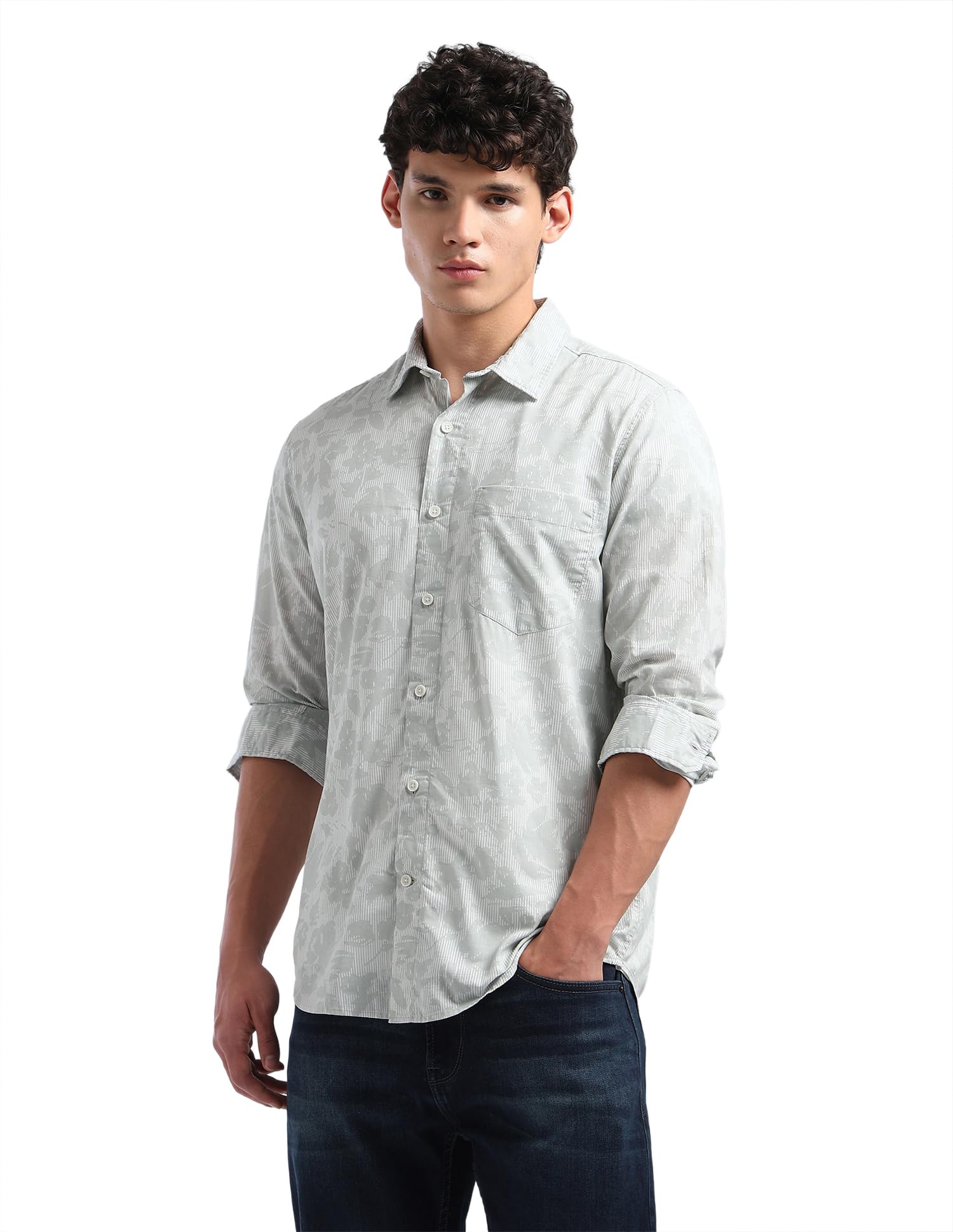 flying machine Men's Slim Fit Shirt | Printed | Long Sleeves | Shirt for Man-picture-17